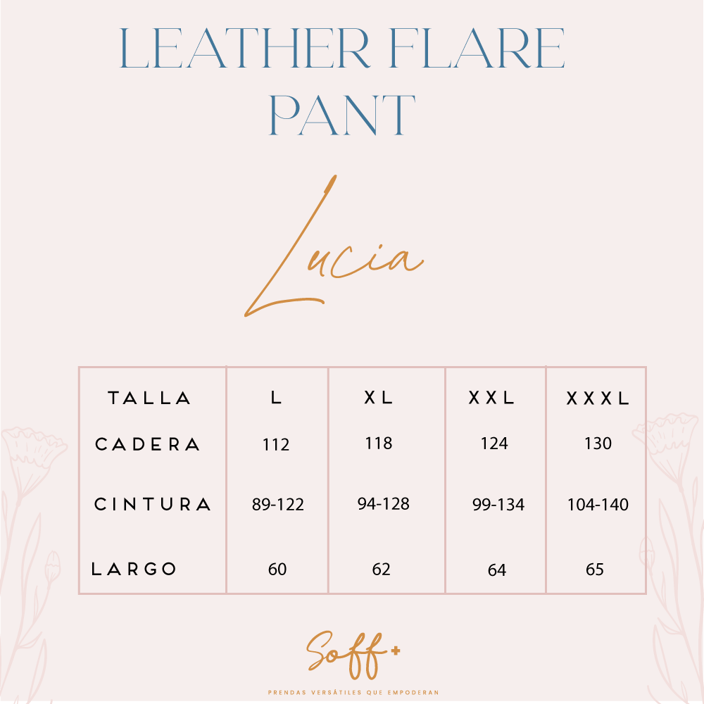 LEATHER FLARE PANT LUCÍA