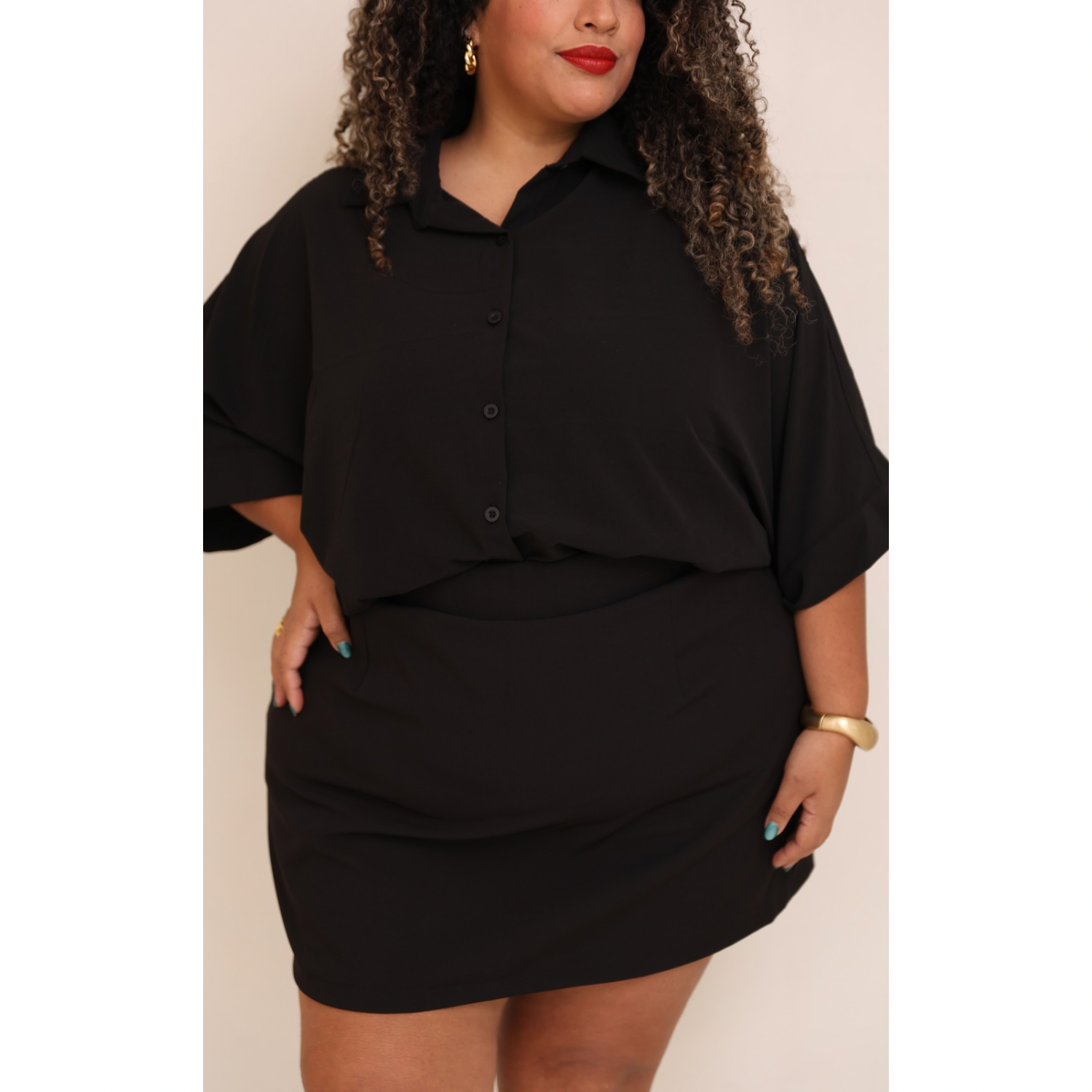 FALDA SHORT SASTRE ZARA