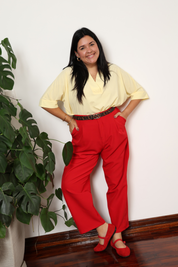 PANTALÓN SASTRE VIOLETA