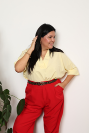 PANTALÓN SASTRE VIOLETA
