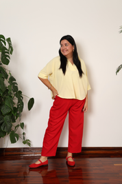 PANTALÓN SASTRE VIOLETA