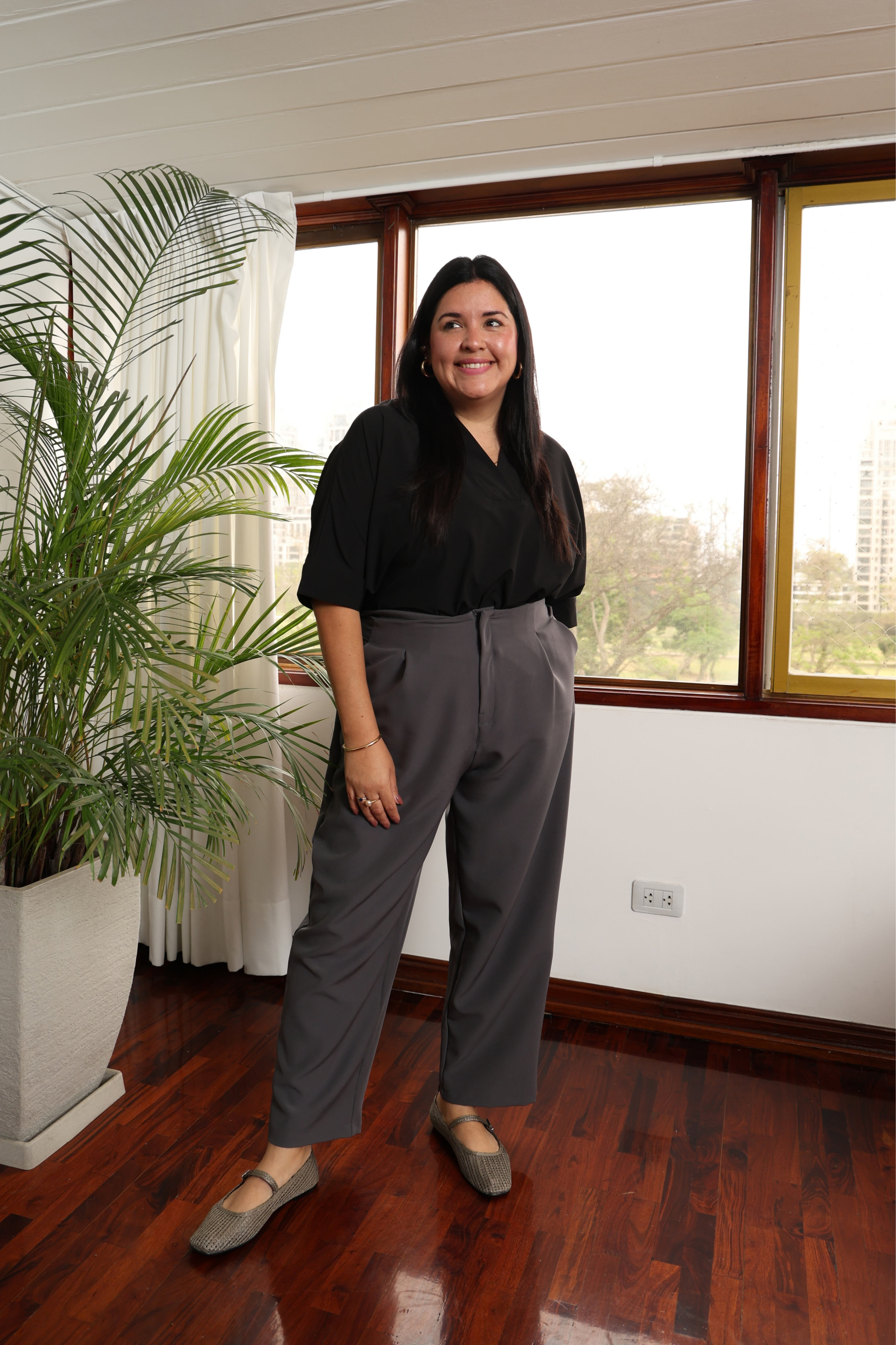 PANTALÓN SASTRE VIOLETA