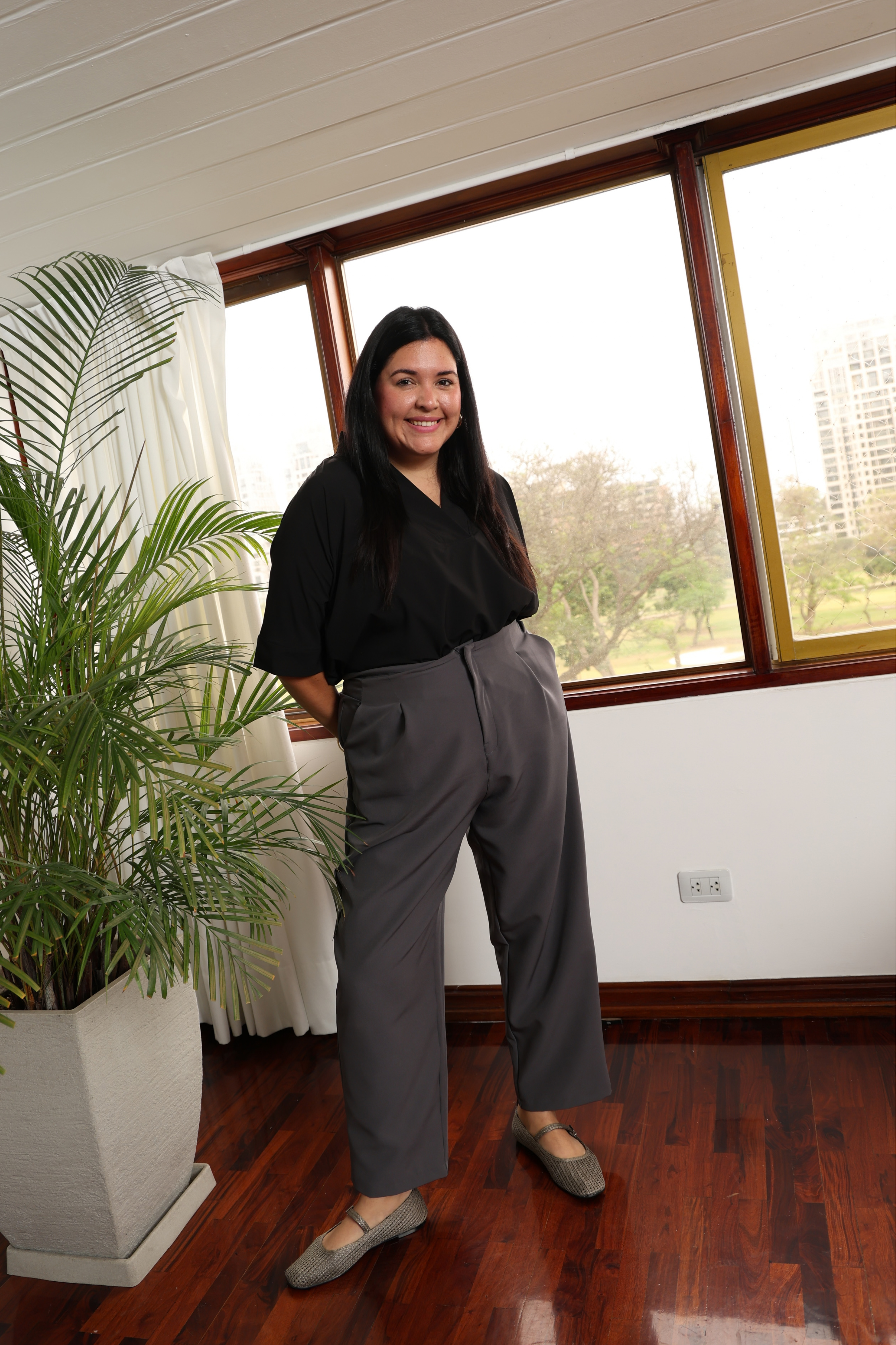 PANTALÓN SASTRE VIOLETA