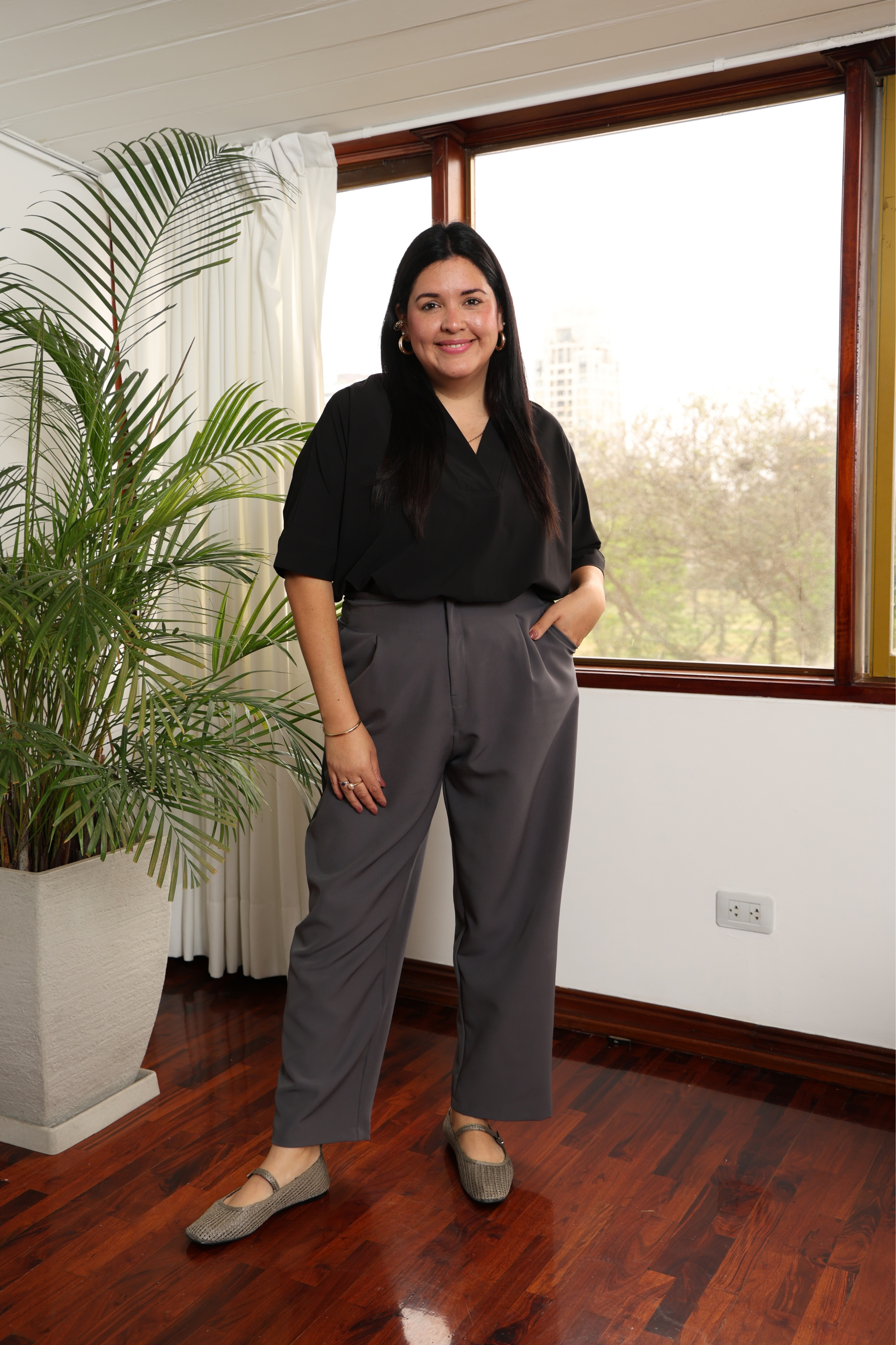 PANTALÓN SASTRE VIOLETA