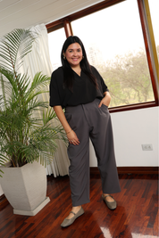 PANTALÓN SASTRE VIOLETA