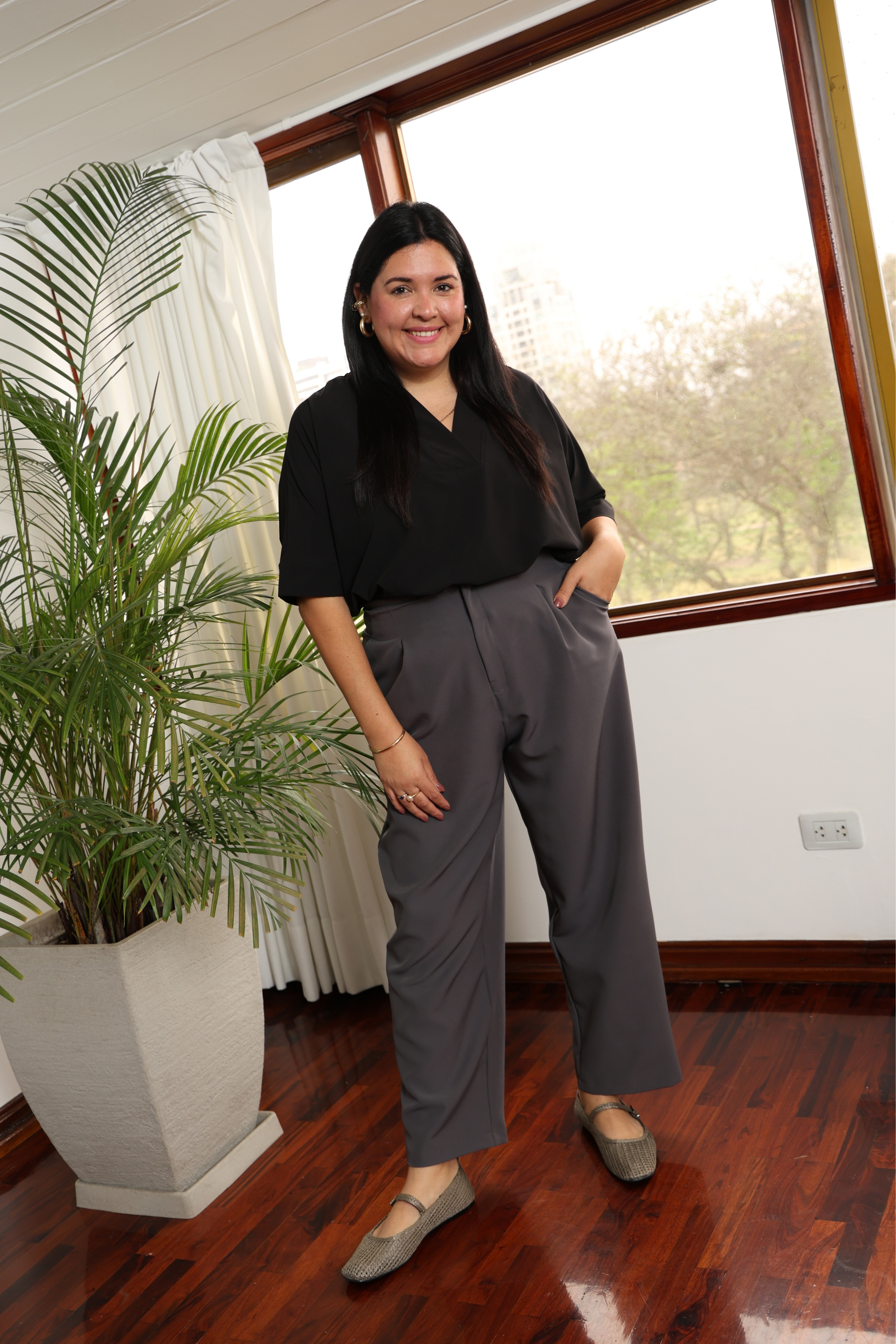 PANTALÓN SASTRE VIOLETA
