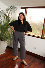 PANTALÓN SASTRE VIOLETA