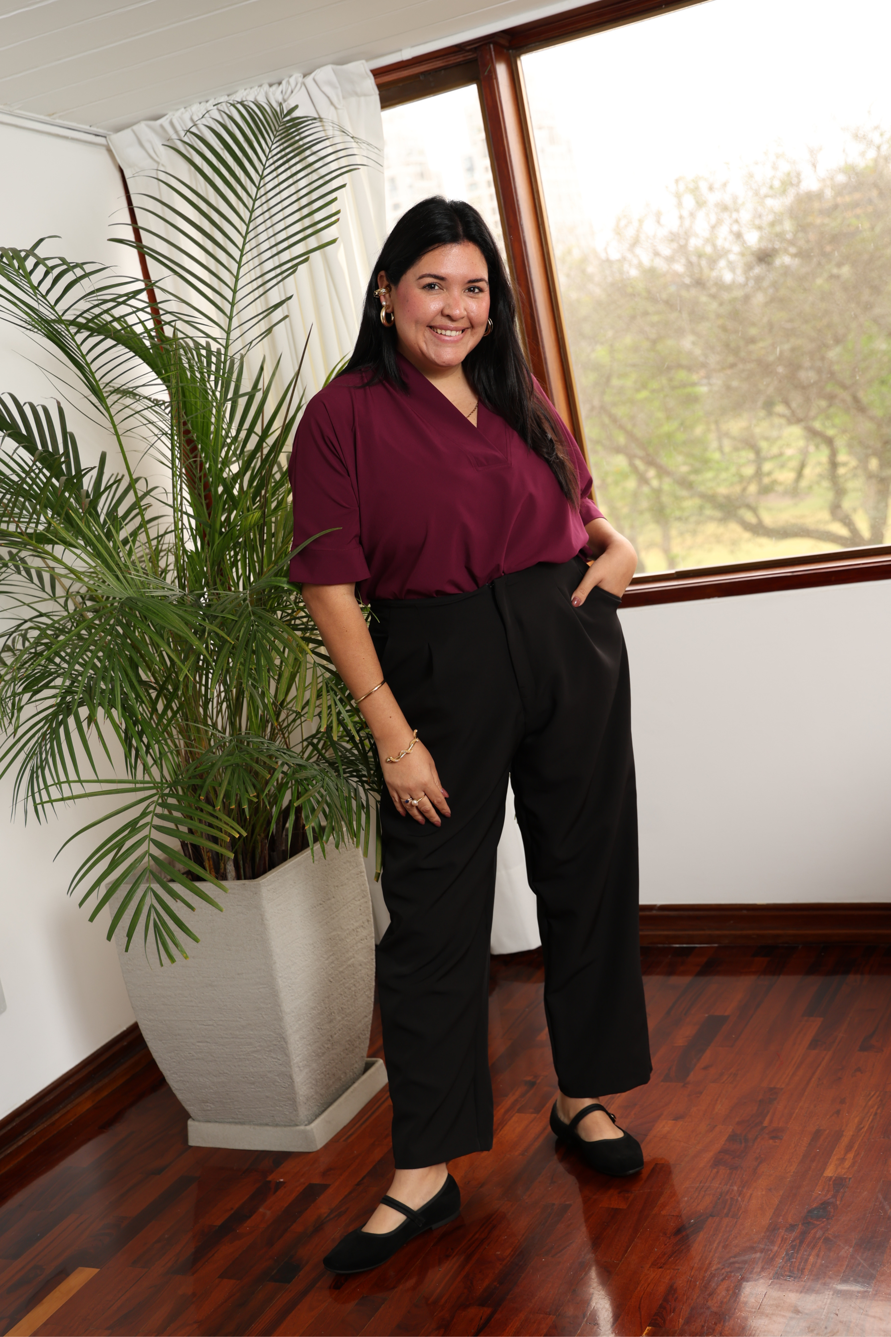 PANTALÓN SASTRE VIOLETA