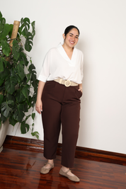 PANTALÓN SASTRE VIOLETA