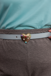 CORREA CORAZÓN PERLAS