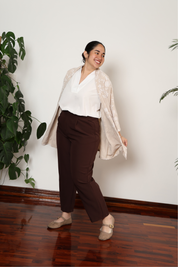 PANTALÓN SASTRE VIOLETA
